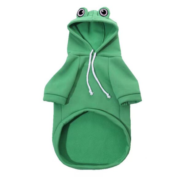 Frog Dog Small Medium Sweater Fleece Clothes Pet Products - Image 2