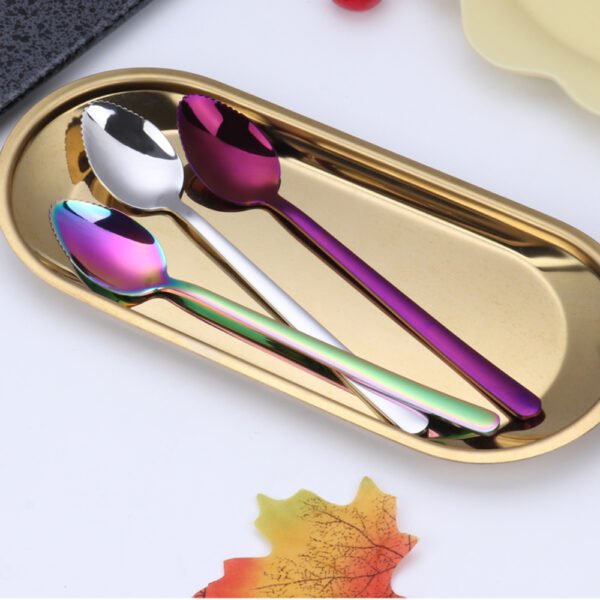 304 stainless steel titanium-plated fruit scoop - Image 3