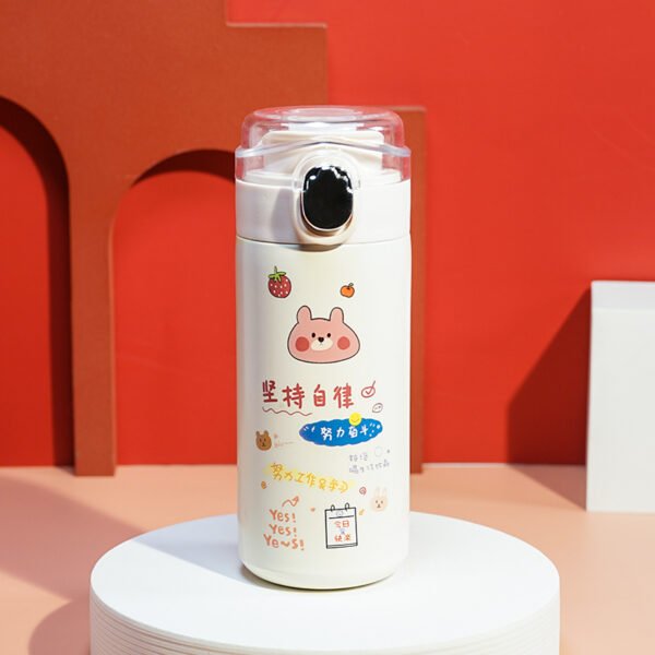 Thermos Cup Women's Home Fall Proof Cute Portable Cup - Image 4