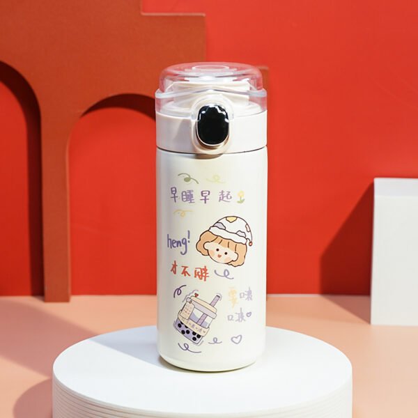 Thermos Cup Women's Home Fall Proof Cute Portable Cup - Image 2