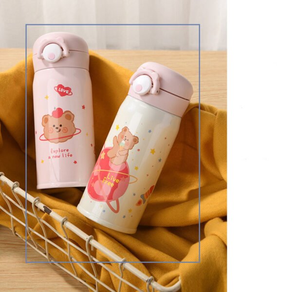 Cartoon Cute 304 Stainless Steel Vacuum Flask - Image 3