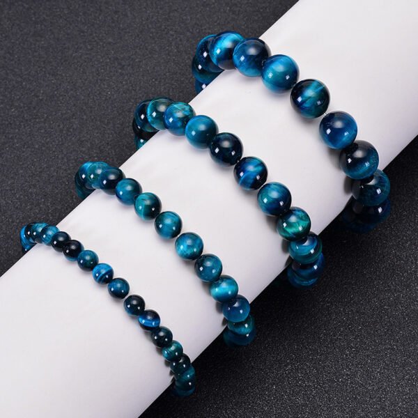 New Products Hot Sale Premium Natural Stone Sky Blue Tiger Eye Bracelet - Image 2