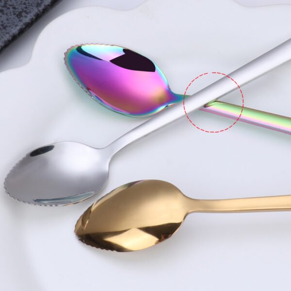 304 stainless steel titanium-plated fruit scoop - Image 4