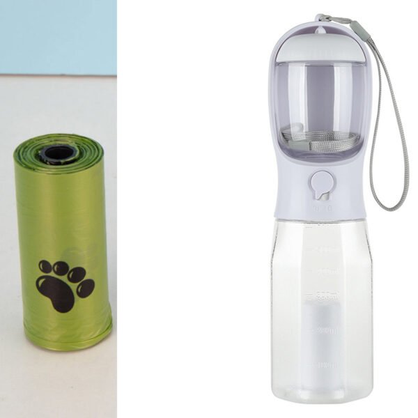 Portable Cat Dog Water Bottle Food Feeder Drinker Poop Dispenser 3 In 1 Leak-proof Multifunctional Dog Water Bottle Pet Products - Image 6