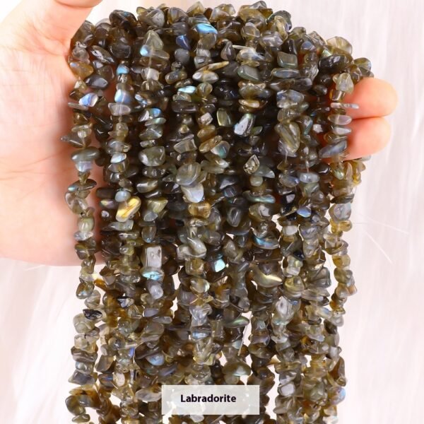 Natural Agate Gravel Semi-finished Products Perforated Beaded Gravel - Image 7