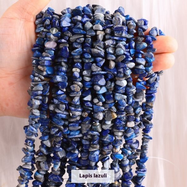 Natural Agate Gravel Semi-finished Products Perforated Beaded Gravel - Image 2