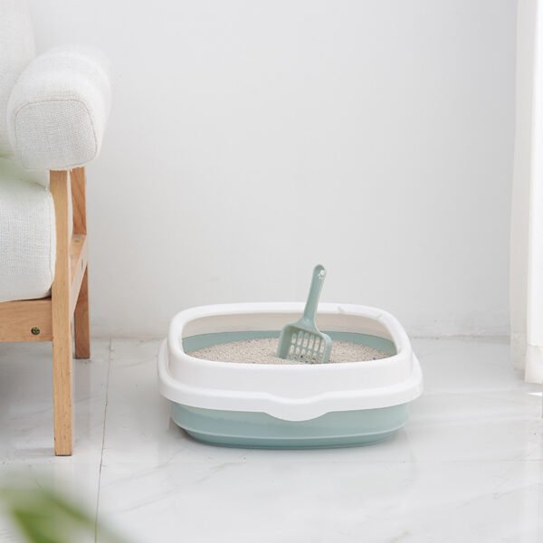 Pet Toilet Cat Litter Box with Scoop High Quality Anti-Splash Dog Plastic Toilet - Image 4