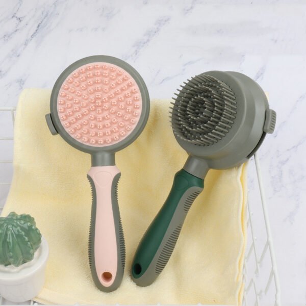 Pet Hair Removal Comb Cat Brush Self Cleaning Slicker Brush Hair Removal Double-sided Massage - Image 5