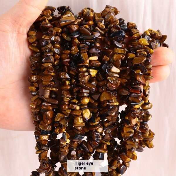 Natural Agate Gravel Semi-finished Products Perforated Beaded Gravel - Image 3