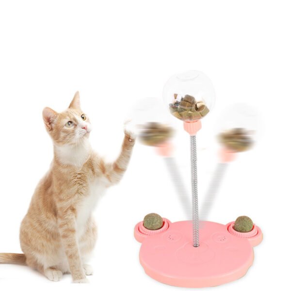 Pet Feeder Cat Toy Pets Leaking Food Ball Self-Playing Tumbler Funny Swing Feeder Puzzle Toys Playing Training Dispenser Bowl - Image 7