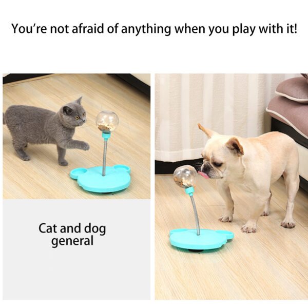 Pet Feeder Cat Toy Pets Leaking Food Ball Self-Playing Tumbler Funny Swing Feeder Puzzle Toys Playing Training Dispenser Bowl - Image 6