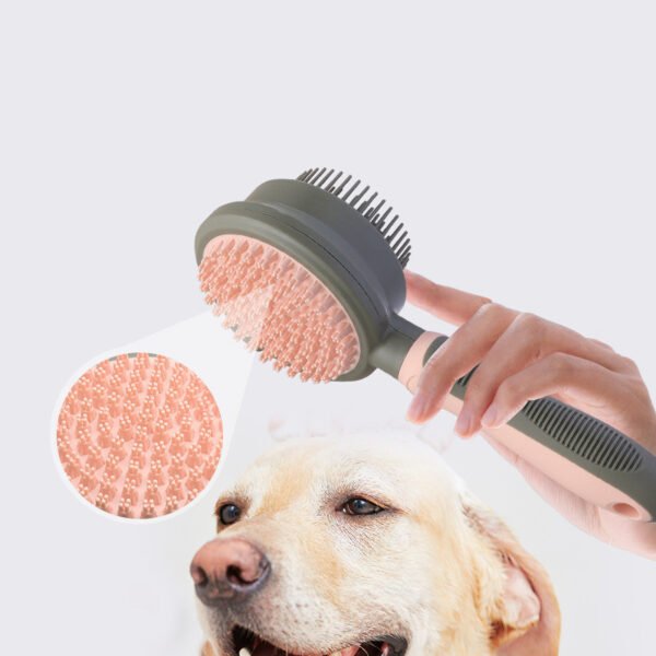 Pet Hair Removal Comb Cat Brush Self Cleaning Slicker Brush Hair Removal Double-sided Massage - Image 3