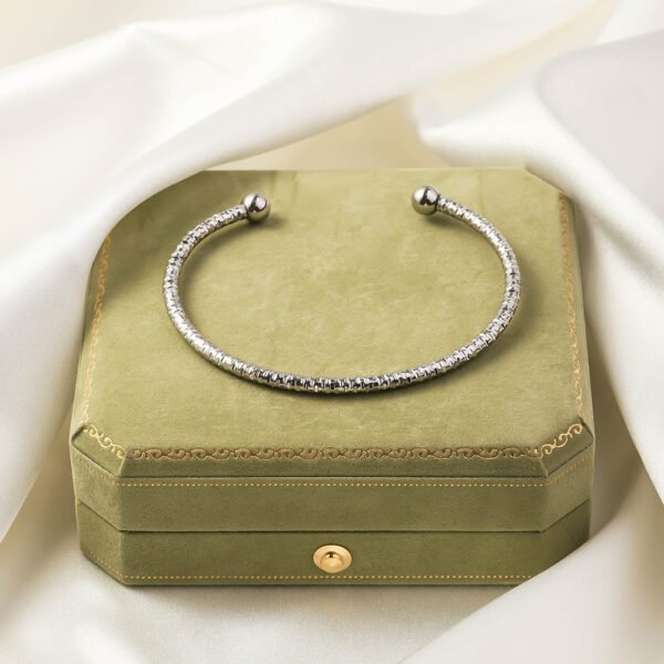 Stainless Steel Fashion Woven Open-ended Bracelet - Image 9