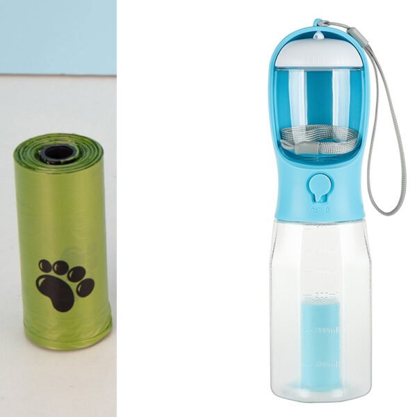 Portable Cat Dog Water Bottle Food Feeder Drinker Poop Dispenser 3 In 1 Leak-proof Multifunctional Dog Water Bottle Pet Products - Image 8