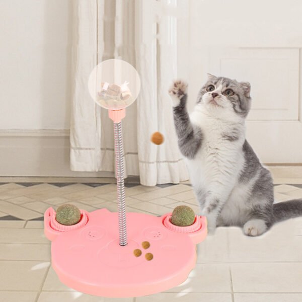 Pet Feeder Cat Toy Pets Leaking Food Ball Self-Playing Tumbler Funny Swing Feeder Puzzle Toys Playing Training Dispenser Bowl - Image 2