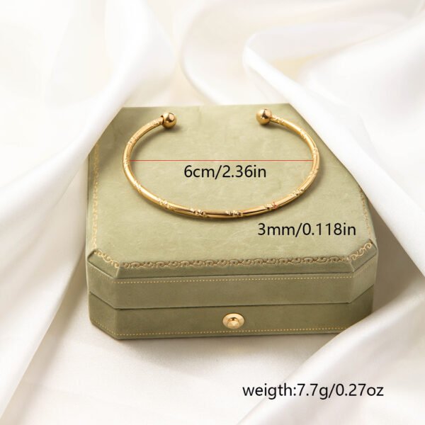 Stainless Steel Fashion Woven Open-ended Bracelet - Image 7