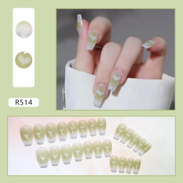 Love Nails White Short Finished Products Free Of Engraving And Grinding - Image 3