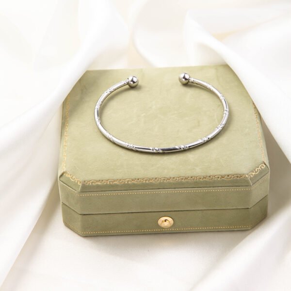 Stainless Steel Fashion Woven Open-ended Bracelet - Image 4